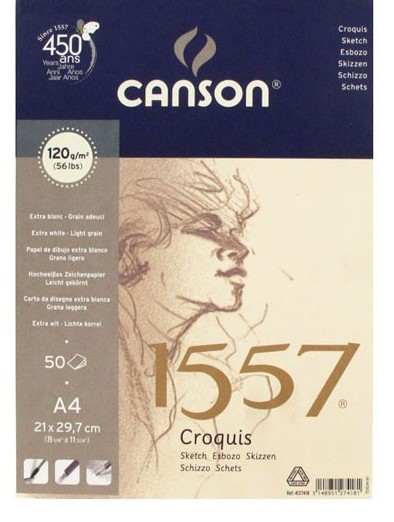 Carnet à dessin spirale Art Book 1557 - A5 120g/m² - Canson